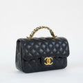 Chanel Mini Rectangular Crystal Top Handle Flap Bag