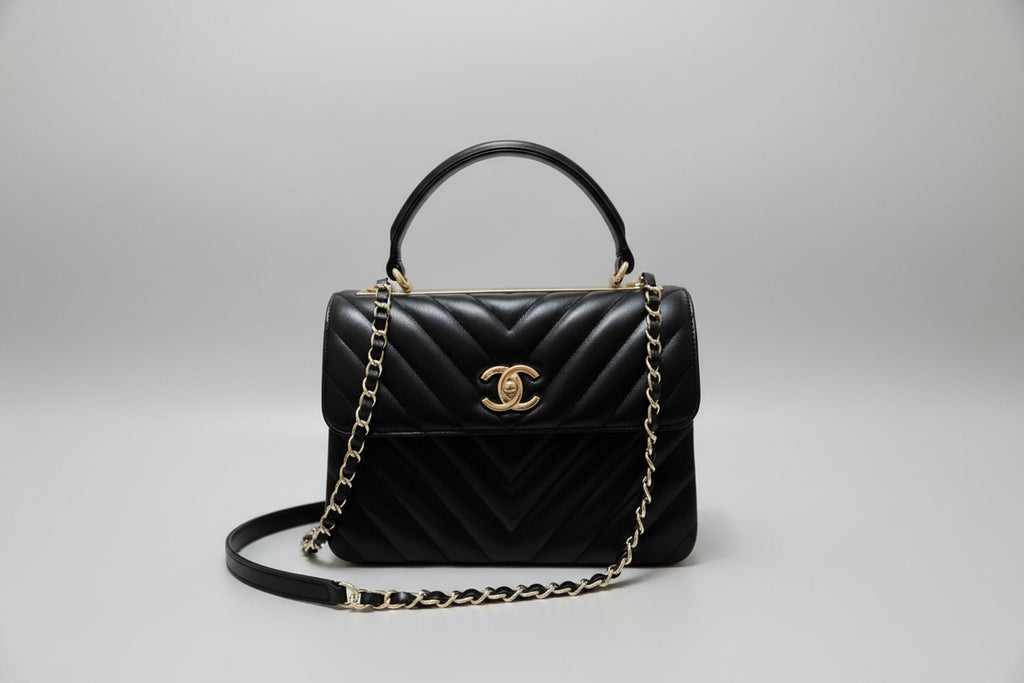 Trendy CC Chevron Quilted Bag