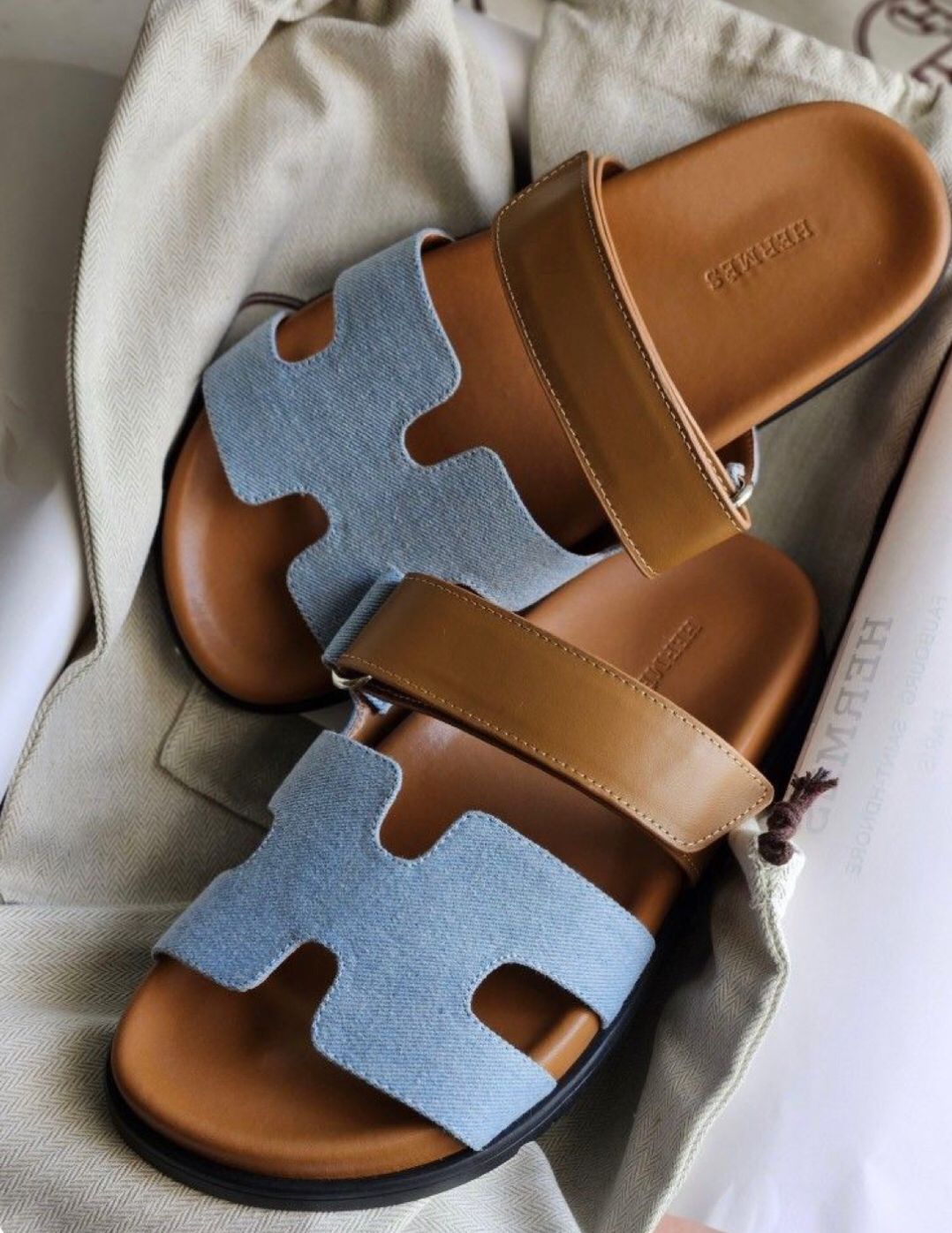 Hermes Chypre Slippers