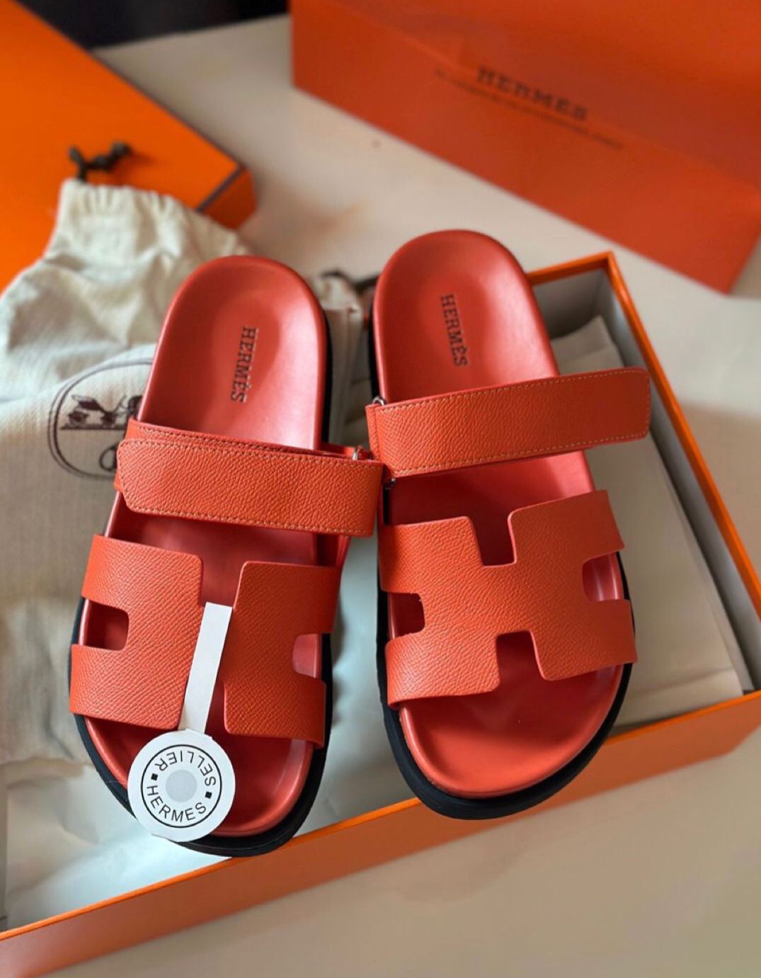 Hermes Chypre Slippers