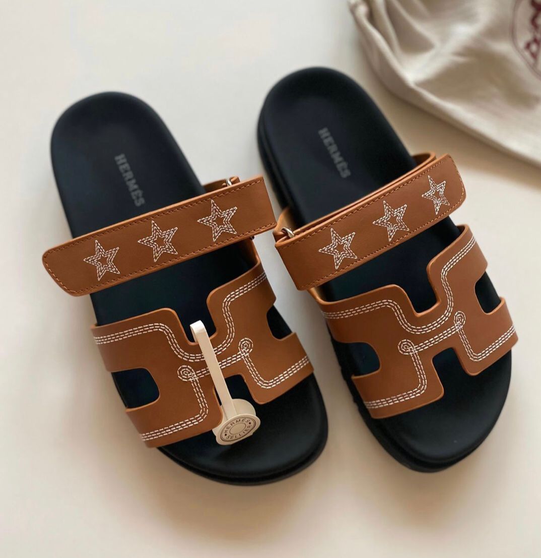 Hermes Chypre Slippers